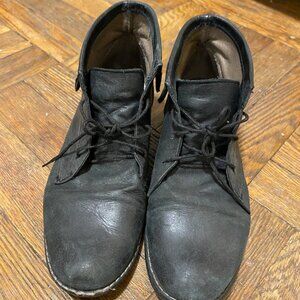Steve Madden Black Leather Ankle Boots